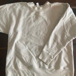 Glyder Cream Crew Neck Sweatshirt - Size Small